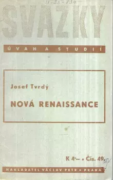 Josef Tvrdý: Nová renaissance