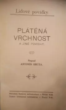 Antonín Hrůza: Plátěná vrchnost a jiné povídky