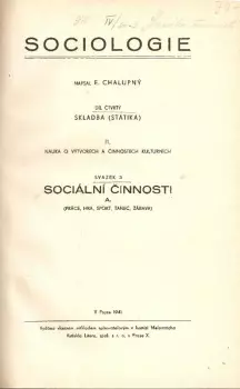 Emanuel Chalupný: Sociologie