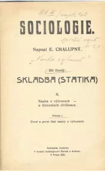 Emanuel Chalupný: Sociologie