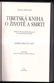Sogjal: Tibetská kniha o životě a smrti