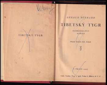 Gerald Burrard: Tibetský tygr