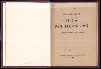 Richard Pryce: Tichá paní Flemingová