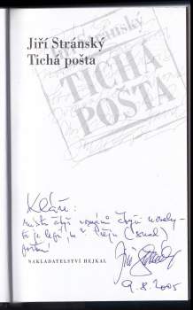 Jiří Stránský: Tichá pošta