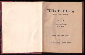 J Gorlic: Tichá trpitelka