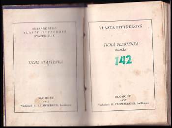 Vlasta Pittnerová: Tichá vlastenka