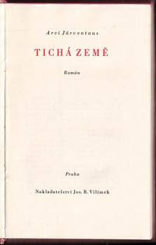 Arvi Järventaus: Tichá země