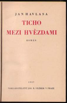 Jan Havlasa: Ticho mezi hvězdami