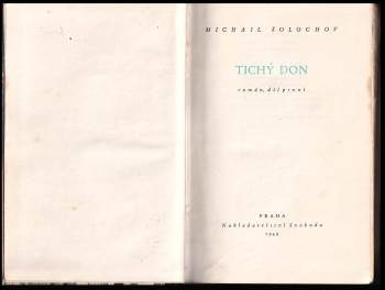 Michail Aleksandrovič Šolochov: Tichý Don