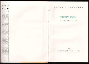 Michail Aleksandrovič Šolochov: Tichý Don