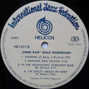 Gold Washboard: Tiger Rag