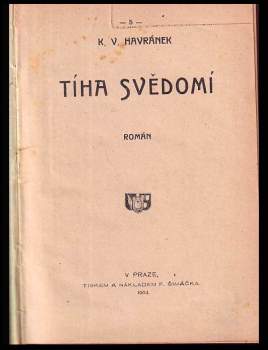 Karel Vladislav Havránek: Tíha svědomí