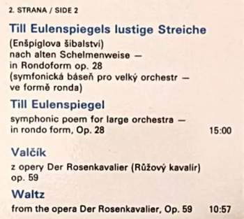 The Czech Philharmonic Orchestra: Till Eulenspiegel / Don Juan / Salomes Tanz / Rosenkavalier-Walzer