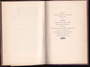 William Blake: Tiriel