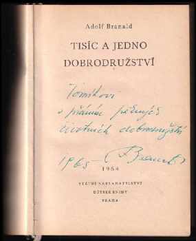 Adolf Branald: Tisíc a jedno dobrodružství