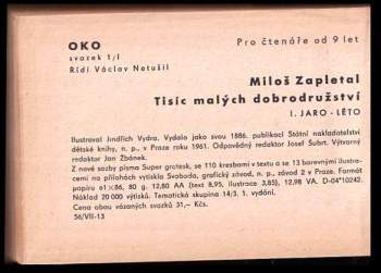 Miloš Zapletal: Tisíc malých dobrodružství