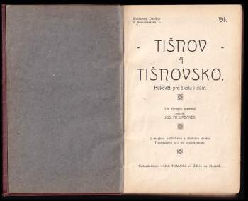 Josef František Urbánek: Tišnov a Tišnovsko