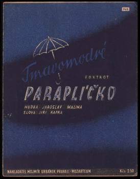 Tmavomodré paraplíčko