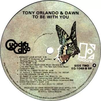 Tony Orlando & Dawn: To Be With You