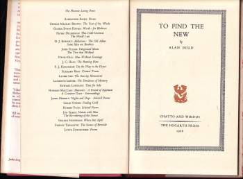 Alan Bold: To Find the New (Phoenix Living Poets)