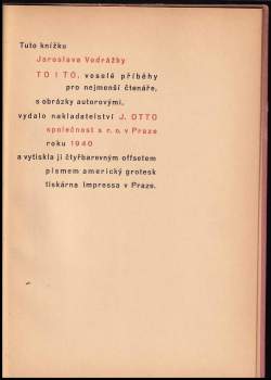 Jaroslav Vodrážka: To i to