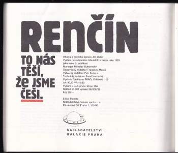 Vladimír Renčín: To nás těší, že jsme Češi