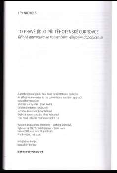 To pravé jídlo při těhotenské cukrovce : účinná alternativa ke konvenčním výživovým doporučením