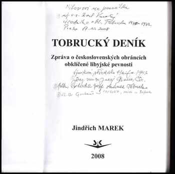 Jindřich Marek: Tobrucký deník