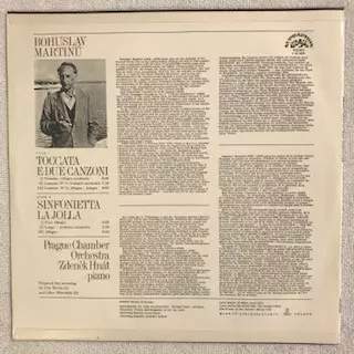 Bohuslav Martinů: Toccata E Due Canzoni / Sinfonietta La Jolla