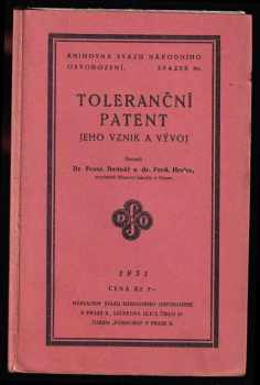 František Bednář: Toleranční patent