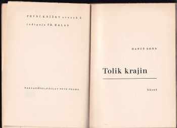 Hanuš Bonn: Tolik krajin