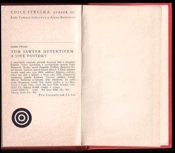 Mark Twain: Tom Sawyer detektivem a jiné povídky