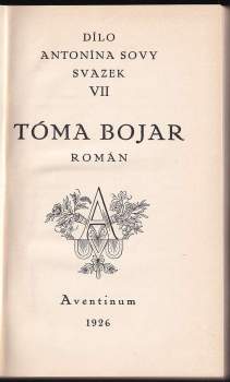 Antonín Sova: Tóma Bojar