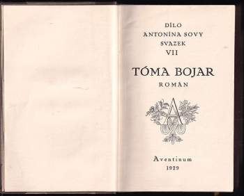 Antonín Sova: Tóma Bojar