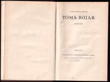 Antonín Sova: Tóma Bojar