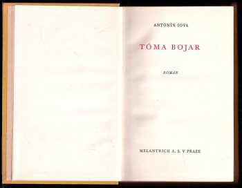 Antonín Sova: Tóma Bojar
