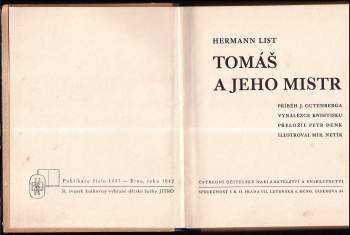 Hermann List: Tomáš a jeho mistr