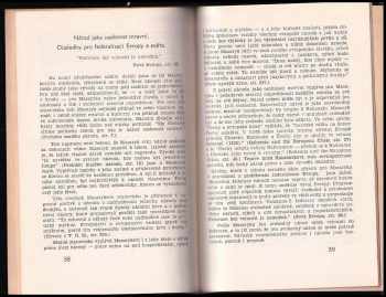 Tomáš Garrigue Masaryk: Tomáš G. Masaryk a idea federalisace Evropy a světa