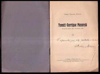 Otakar Moravec: Tomáš Garrigue Masaryk
