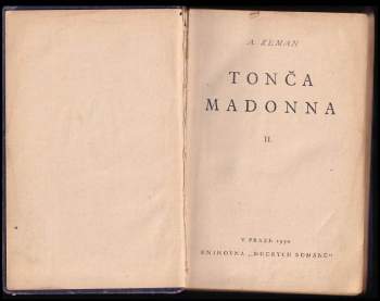Adolf Zeman: Tonča Madonna
