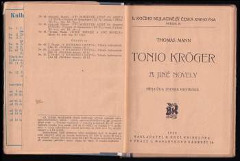 Thomas Mann: Tonio Kröger a jiné novely