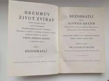 Alfred Brehm: KOMPLETNÍ Brehmův život zvířat I. díl Bezobratlí + II. Ryby, Obojživelníci, Plazi (2 svazky) + III. Ptáci (4 svazky) + IV. Ssavci (4 svazky)