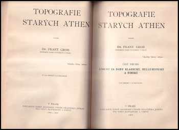 František Groh: Topografie starých Athen
