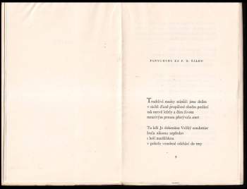 František Halas: Torso naděje