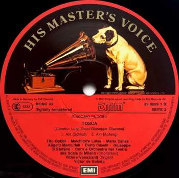 Giacomo Puccini: Tosca (2xLP + BOX + INSERT)