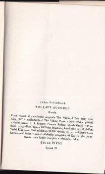 John Steinbeck: Toulavý autobus