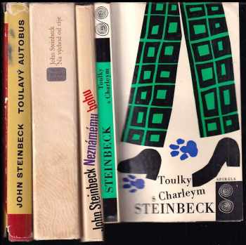 KOMPLET John Steinbeck 4X Toulavý autobus + Na východ od ráje + Toulky s Charleym za poznáním Ameriky + Neznámému bohu