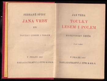 Jan Vrba: Toulky lesem i polem