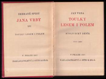 Jan Vrba: Toulky lesem i polem