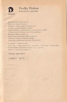 Miloslav Jenšík: Toulky Prahou